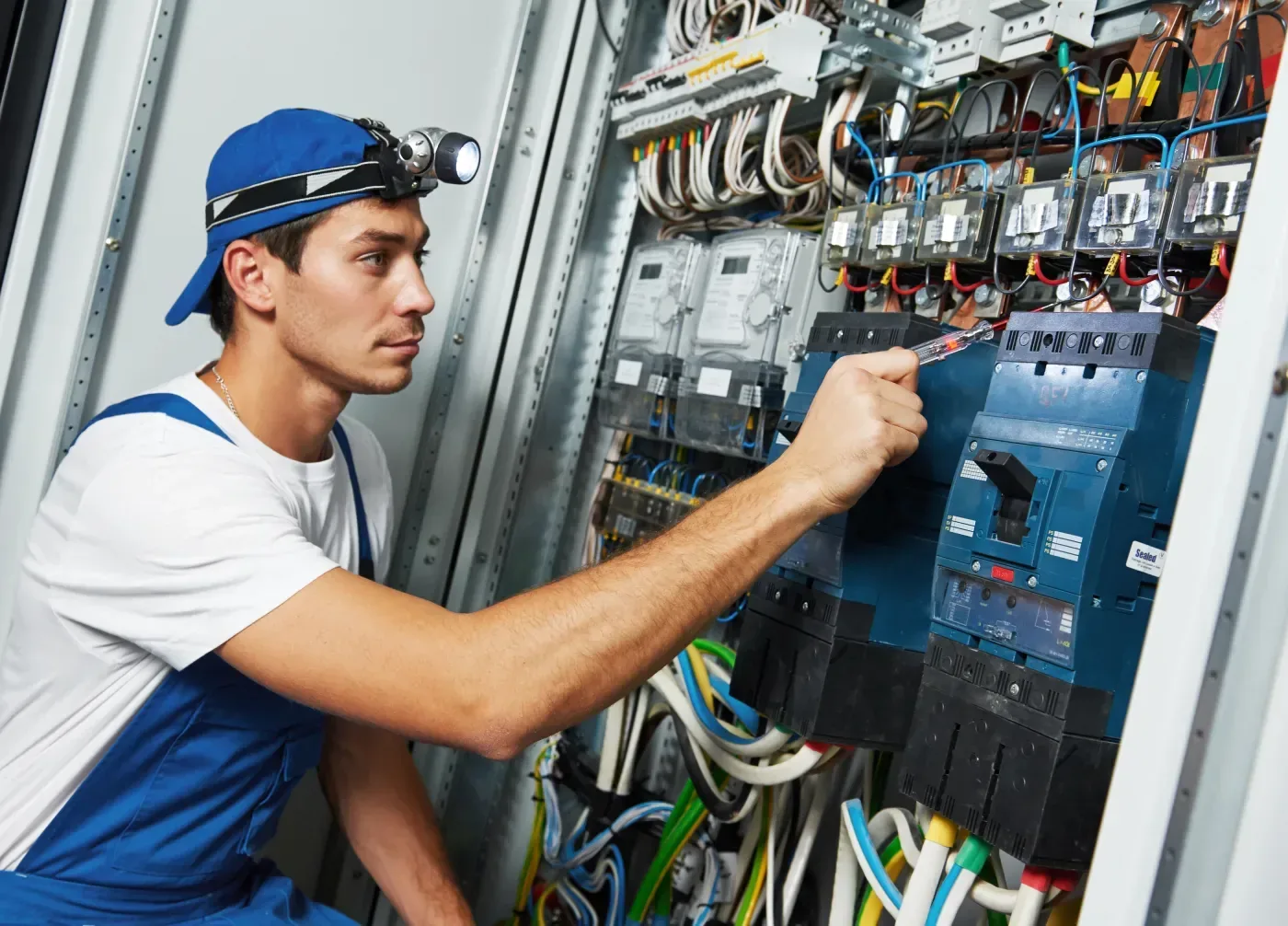 Électricien posant un variateur d'éclairage connecté à Lieusaint (77127)
